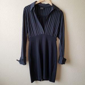 Pinstripe Business Dress